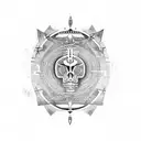 Arco e flecha tattoo design idea