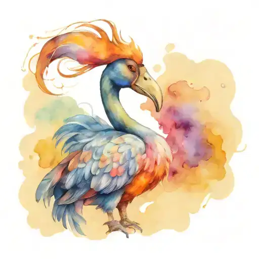 dodo bird tattoo design idea