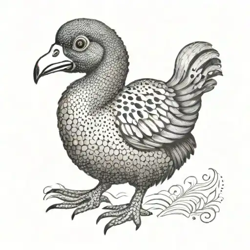 dodo bird tattoo design idea