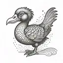 dodo bird tattoo design idea