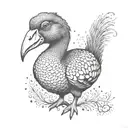 dodo bird tattoo design idea