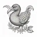 dodo bird tattoo design idea