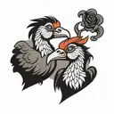 his and her dodo bird tattoo design idea