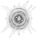 supernova tattoo design idea