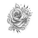 ctrl sza with flowers tattoo design idea