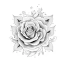 ctrl sza with flowers tattoo design idea