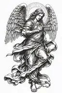 archangel Gabriel tattoo design idea
