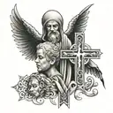 religion, family tattoo design idea