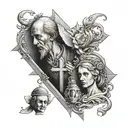 religion, family tattoo design idea