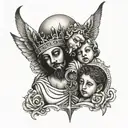 religion, family tattoo design idea
