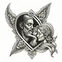 religion, family tattoo design idea