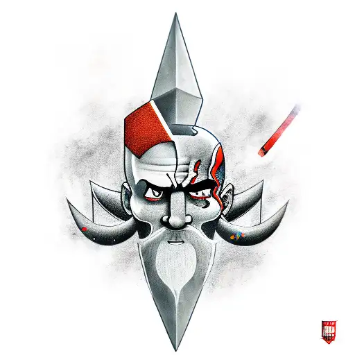 Kratos is an artilleryman tattoo design idea