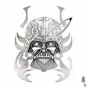 sith with dark saber  tattoo design idea