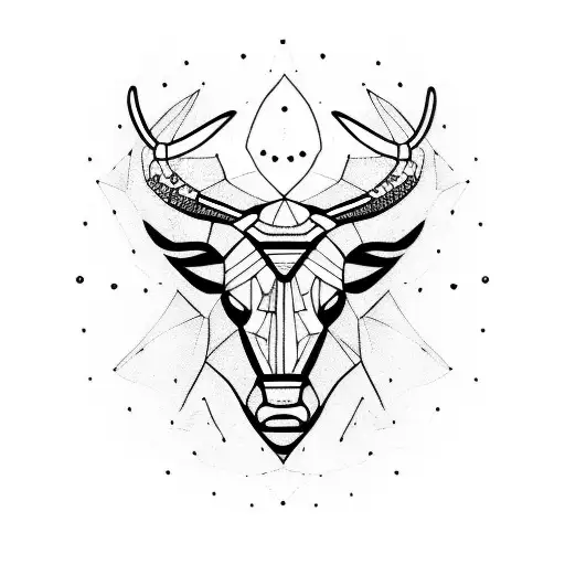 Taurus tattoo design idea