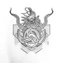 dragon ball  tattoo design idea