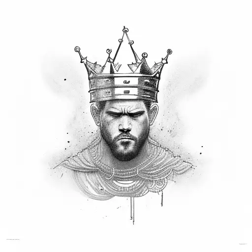 heavy is the head that wears the crown tattoo design idea