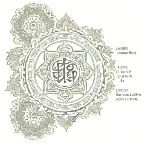 Sanskrit mantra tattoo design idea
