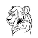 Simba anda Balto  tattoo design idea