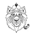 Simba anda Balto  tattoo design idea