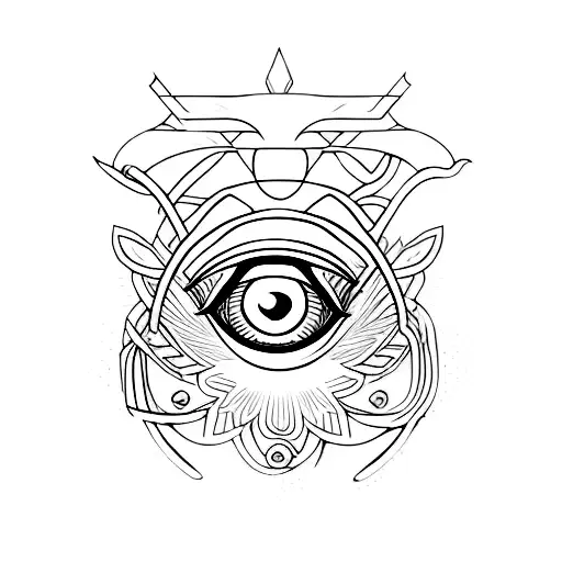 Evil Eye tattoo design idea