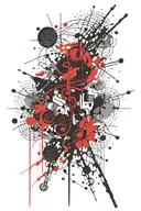 Hidden emotions coming undone tattoo design idea