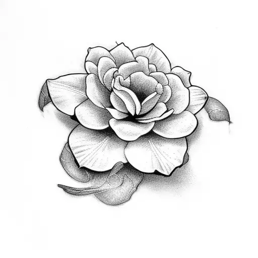 dainty flower vine tattoo design idea