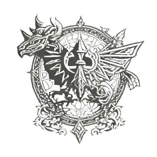 legend of zelda twilight princess tattoo design idea