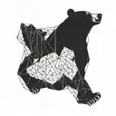 bear tattoo design idea
