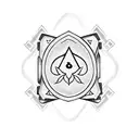 A poker chip with a pair of dice and a deck of cards tattoo design idea