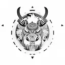 appa color tattoo design idea