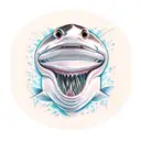 one Tooth from Blacktip reef shark  tattoo design idea