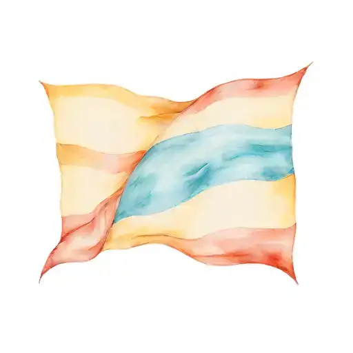grimore, trans flag tattoo design idea