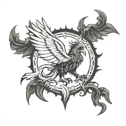 griffin tattoo design idea