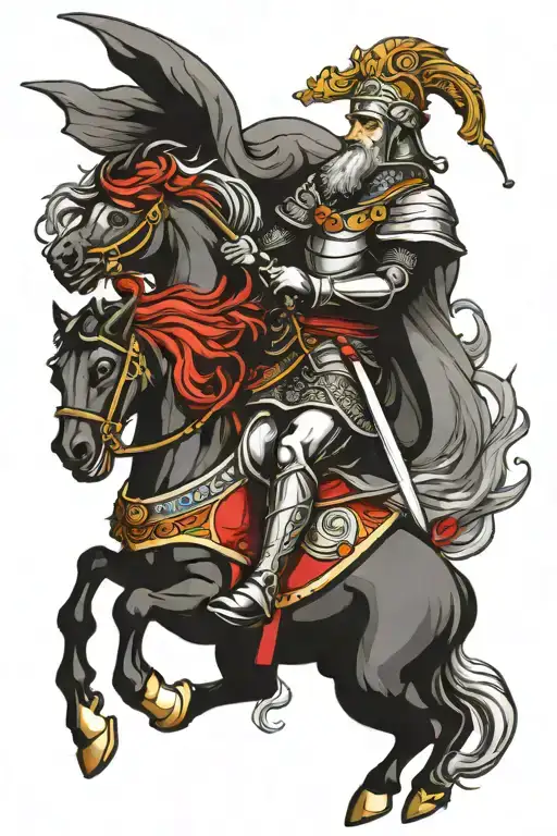 Saint George the Victorious tattoo design idea
