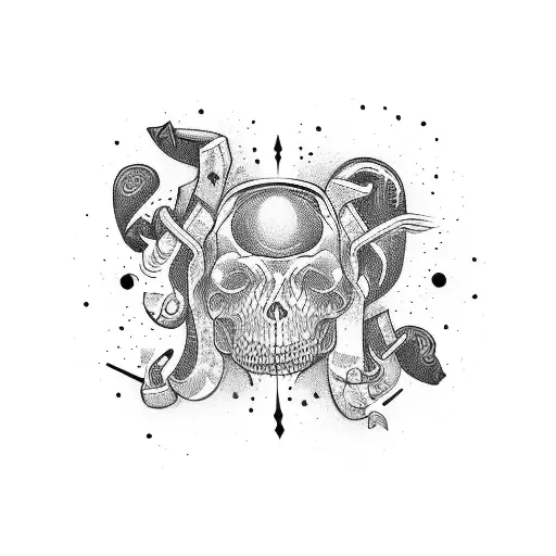 rock and roll tattoo design idea