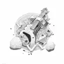 rock and roll tattoo design idea