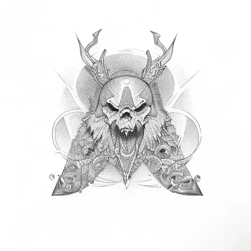 alpha omega tattoo design idea