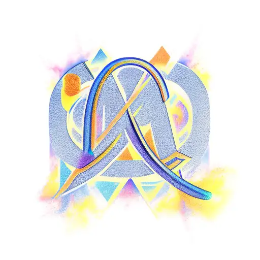 alpha omega tattoo design idea