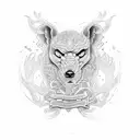 alpha omega tattoo design idea