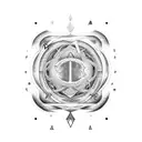 alpha omega tattoo design idea