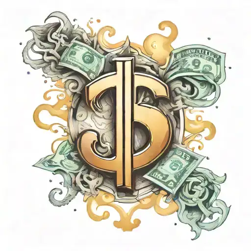 Dollar sign tattoo tattoo design idea
