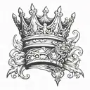 half crown good versus evil  tattoo design idea
