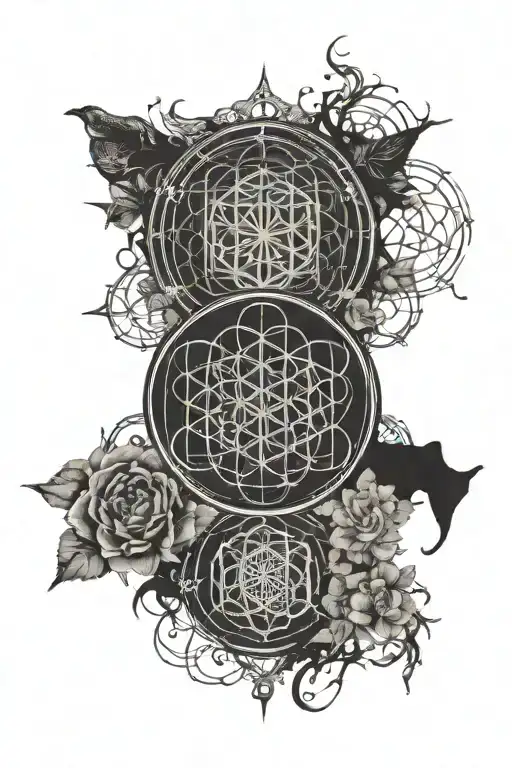 Bring me the Horizon Sempiternal Logo with all 3 polaris albums combined tattoo design idea