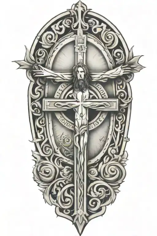 Christ salvation worship reckless love John 3:16 tattoo design idea