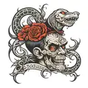 evil memorable good man tattoo design idea