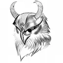 Odin's ravens tattoo design idea