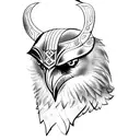 Odin's ravens tattoo design idea