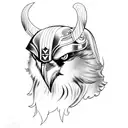 Odin's ravens tattoo design idea