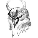 Odin's ravens tattoo design idea