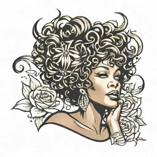 whitney houston  tattoo design idea